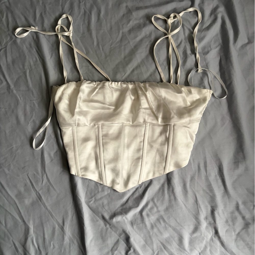 Women's Cream Corset Top